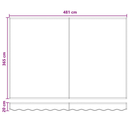 Tenda retrattile Tortora 500 × 350 cm Poliestere e Alluminio | homemem39