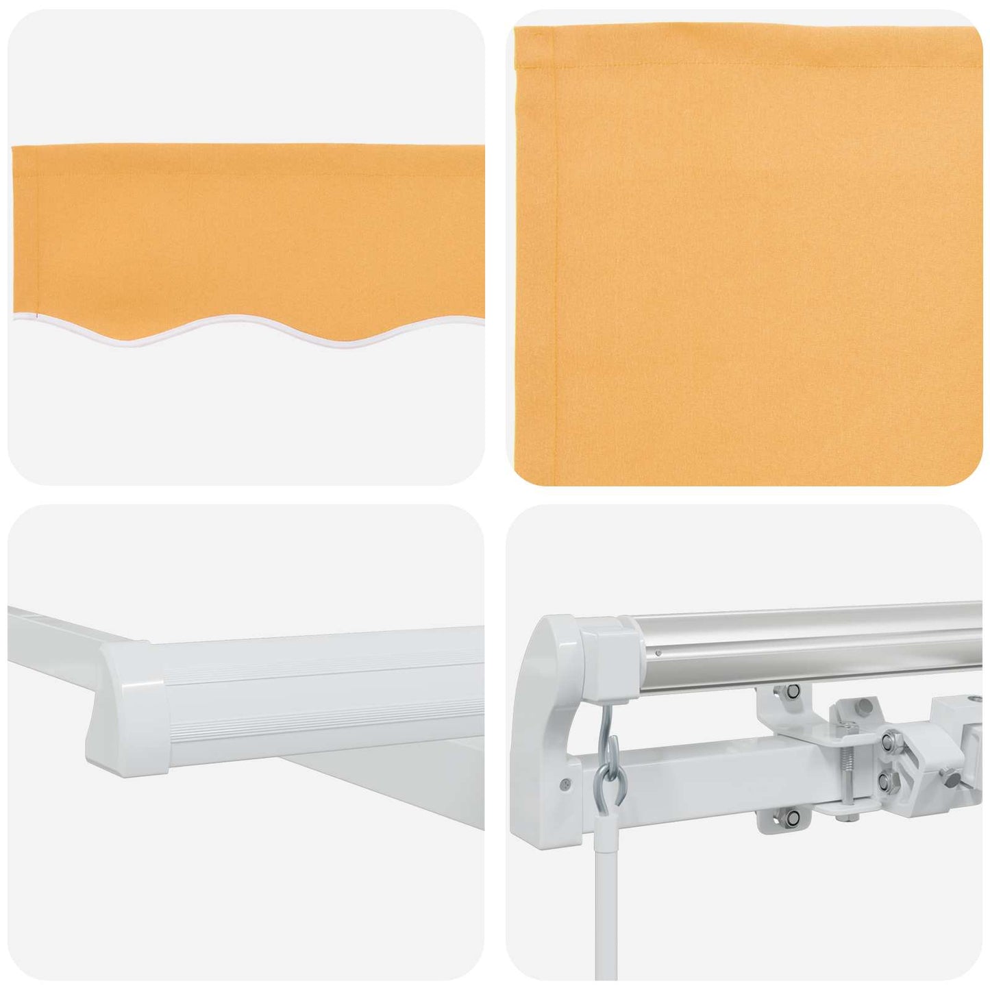 Tenda retrattile Sabbia 500 × 350 cm Tessuto e Alluminio | homemem39