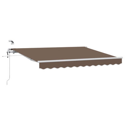 Tenda retrattile Tortora 500 × 350 cm Poliestere | homemem39