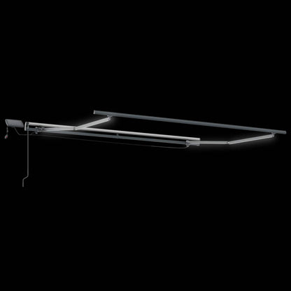 Tenda retrattile Grigio chiaro e bianco 500 × 350 cm | homemem39