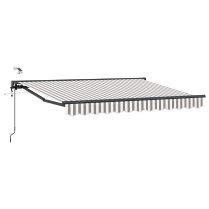 Tettuccio Elettrico Retrattile Grigio chiaro e bianco 5 × 3,5 m | homemem39