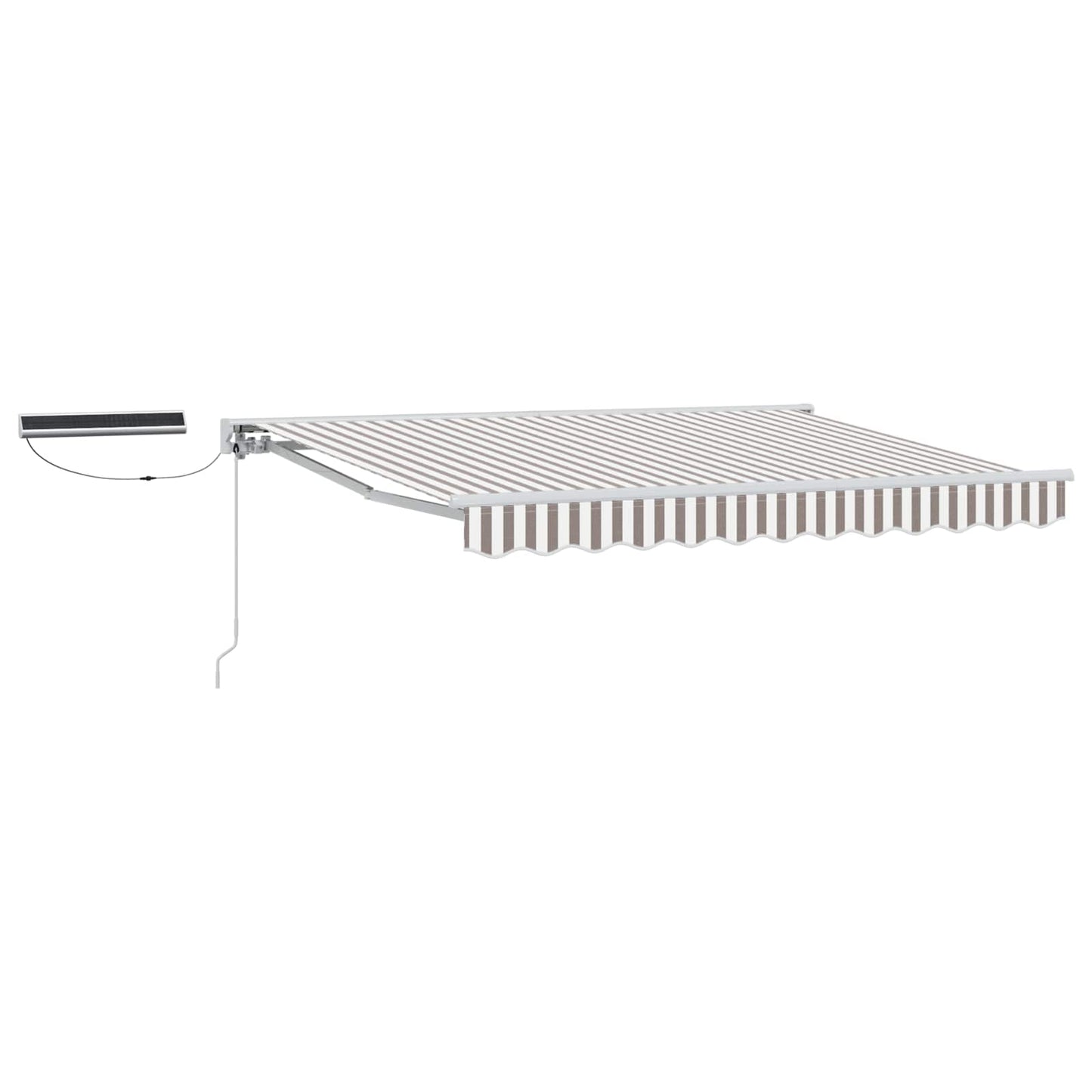Tettuccio Elettrico Retrattile Grigio chiaro e bianco 5 × 3,5 m | homemem39