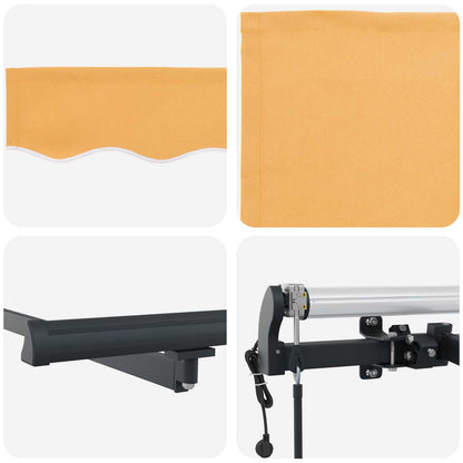 Tenda retrattile Sabbia 600 × 300 cm Poliestere | homemem39