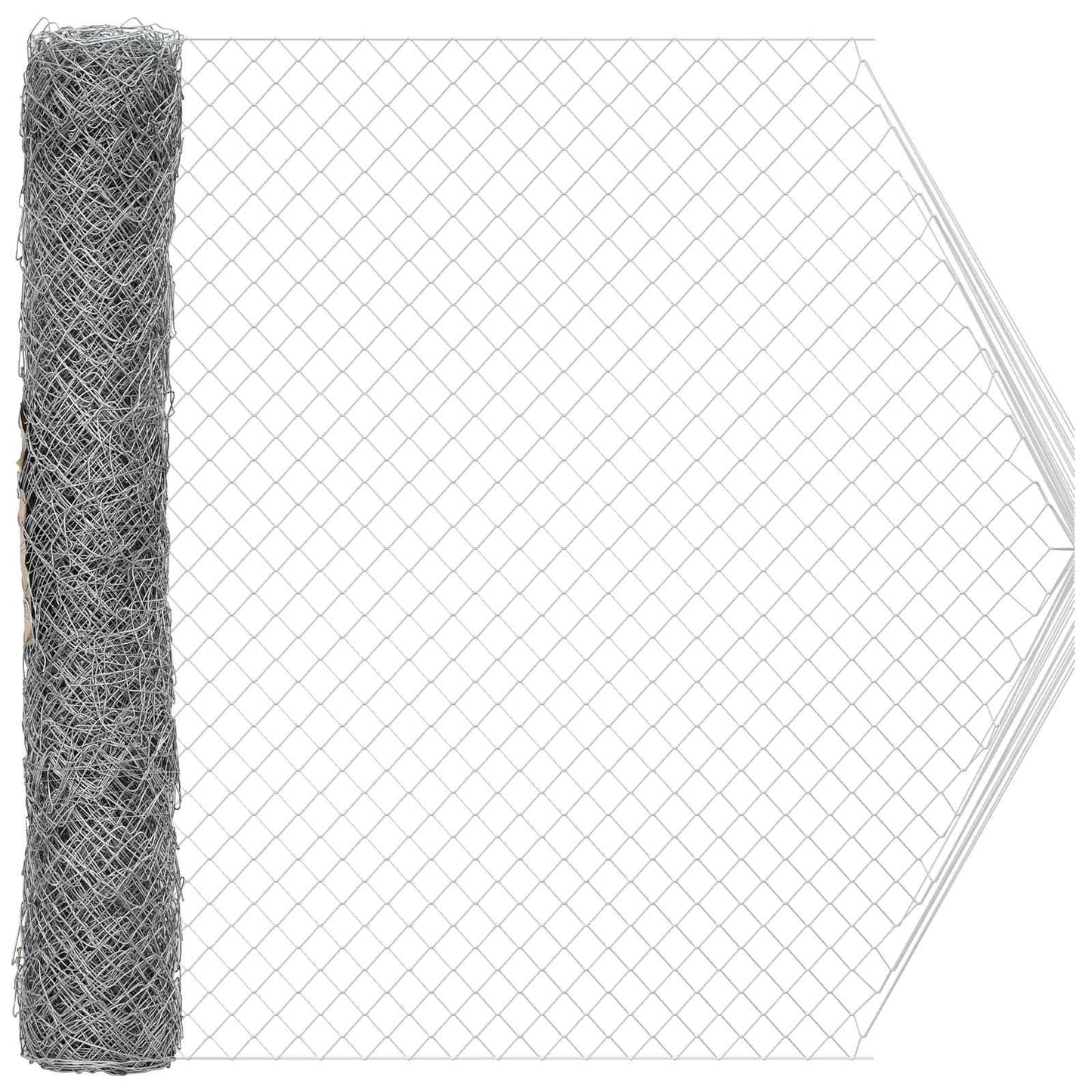 Recinzione a rete metallica Galvanizzato 2 x 10 m Vetro | homemem39