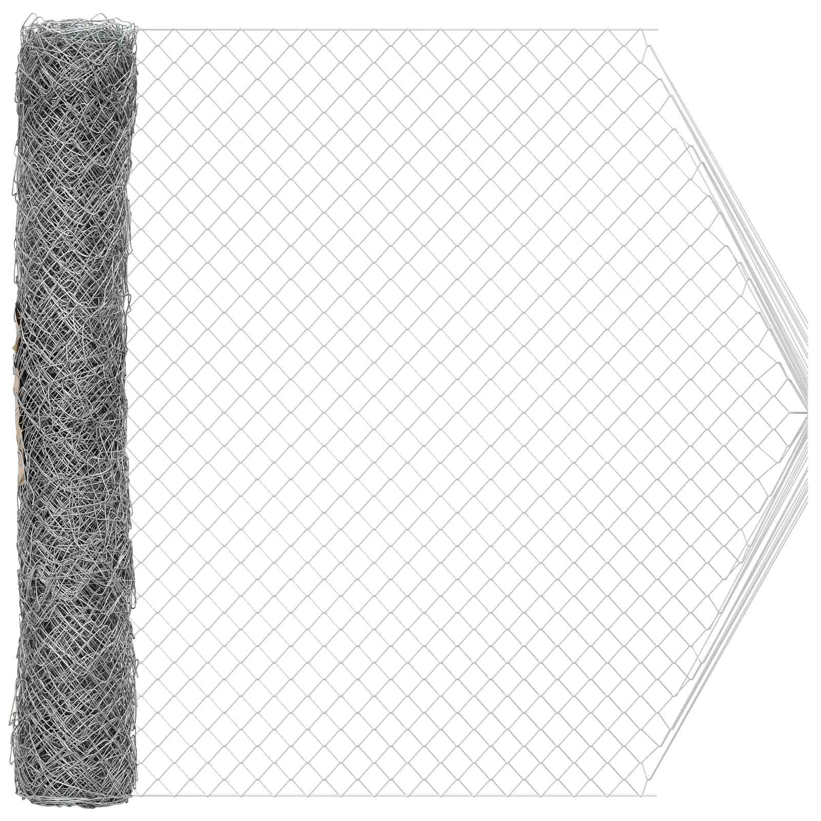 Recinzione a rete metallica Galvanizzato 2 x 20 m Vetro | homemem39
