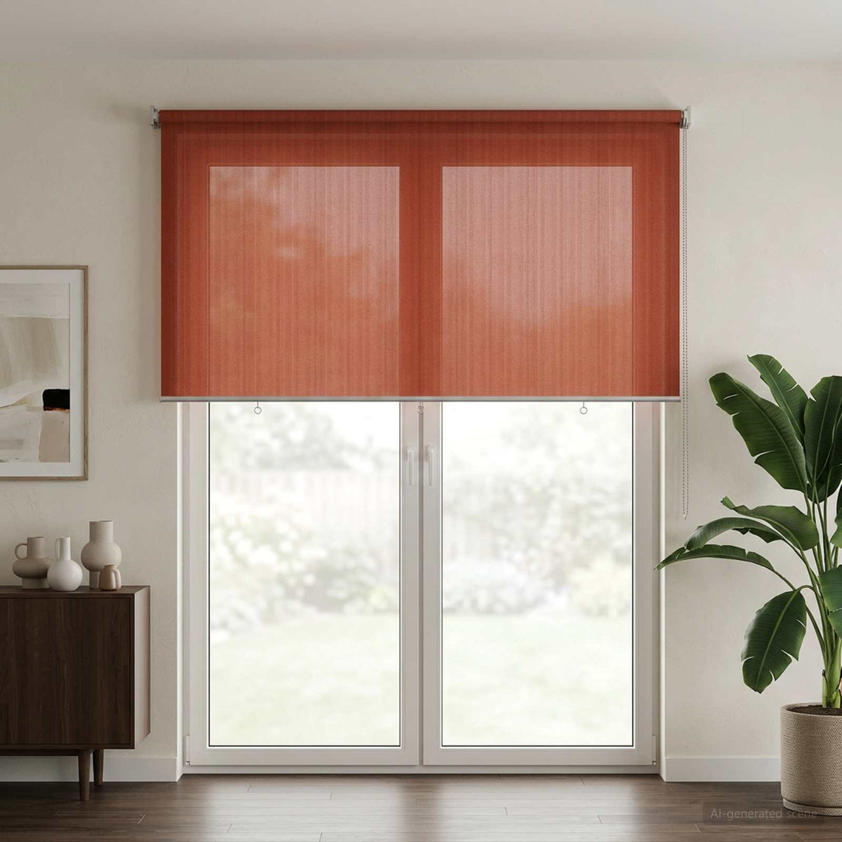Tenda a Rullo Esterno Blocco UV 90% Terracotta 400 x 230 cm | homemem39