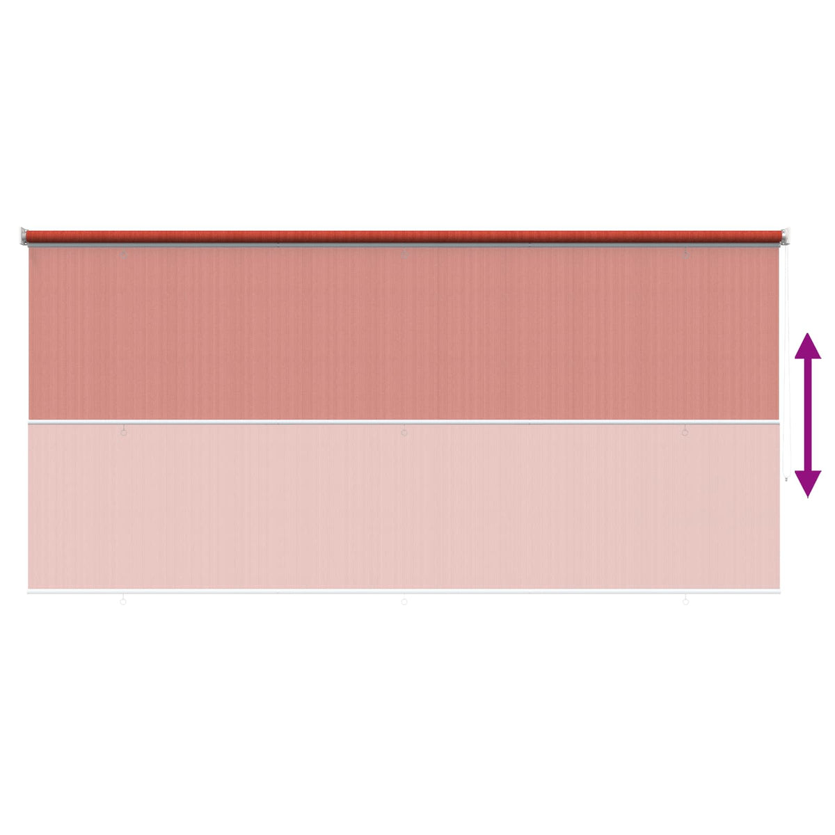Tenda a Rullo Esterno Blocco UV 90% Terracotta 400 x 230 cm | homemem39