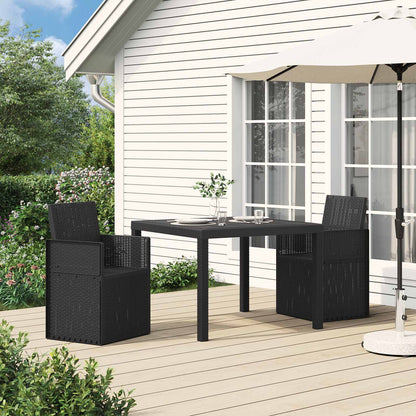 Sedie da pranzo da giardino 2 pcs Antracite 53 x 47 x 88,5 cm | homemem39