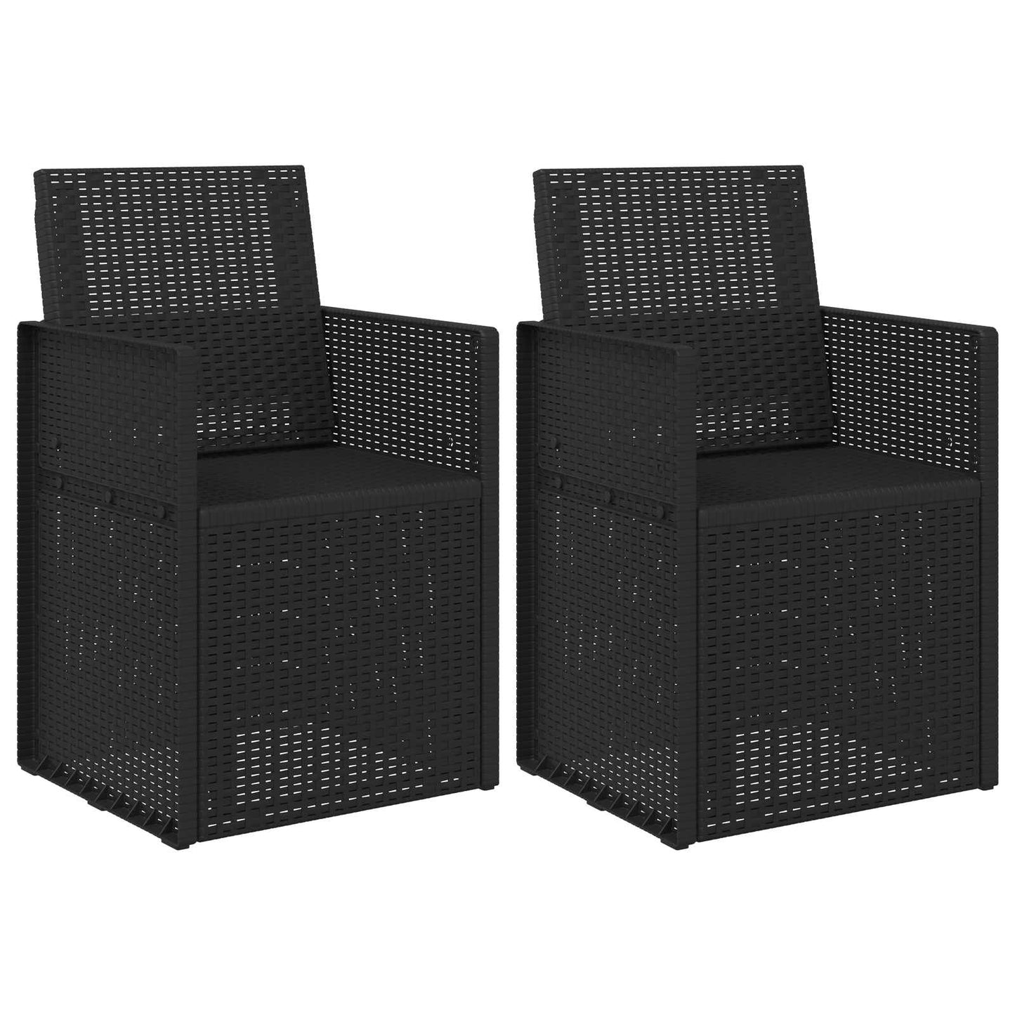 Sedie da pranzo da giardino 2 pcs Antracite 53 x 47 x 88,5 cm | homemem39