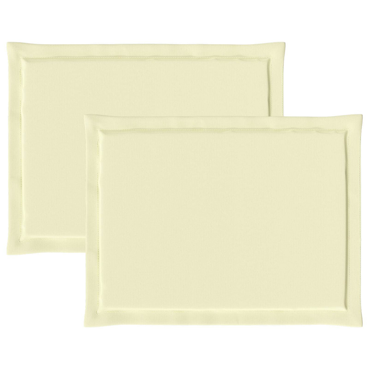Cuscini per Seduta 2 pcs Crema 47 x 36 x 2 cm Poliestere | homemem39
