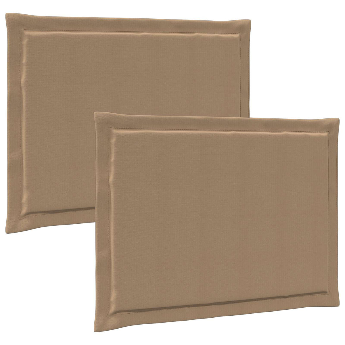 Cuscini per Seduta 2 pz Poliestere Tortora 47 x 36 x 2 cm - homemem39