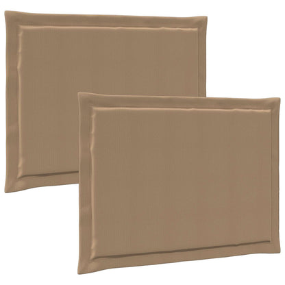 Cuscini per Seduta 2 pz Poliestere Tortora 47 x 36 x 2 cm - homemem39
