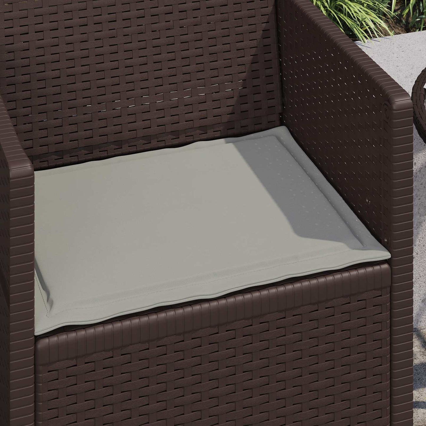 Cuscini per Seduta 2 pcs Grigio Chiaro 47 x 36 x 2 cm | homemem39