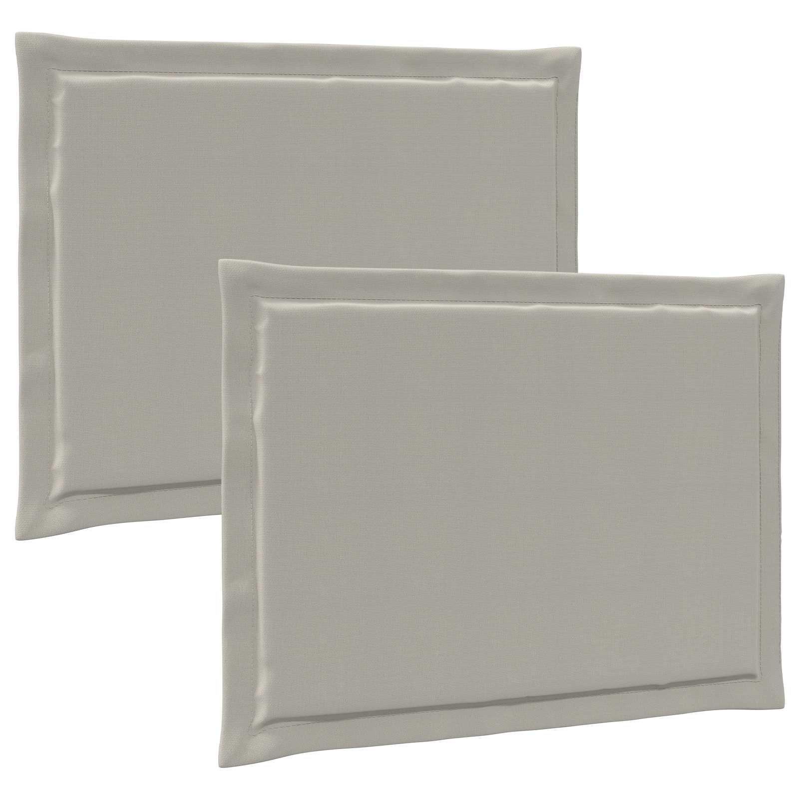 Cuscini per Seduta 2 pcs Grigio Chiaro 47 x 36 x 2 cm | homemem39