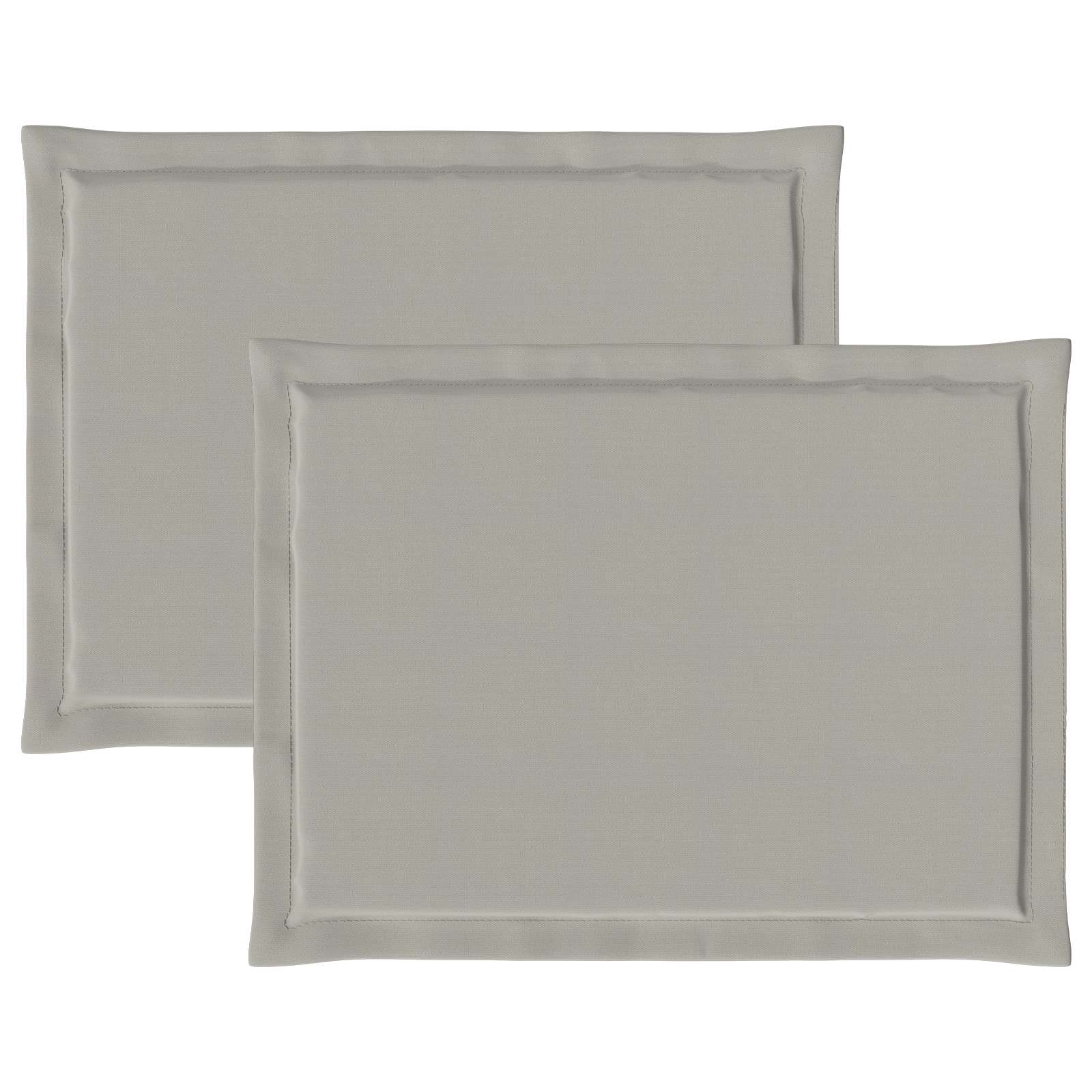Cuscini per Seduta 2 pcs Grigio Chiaro 47 x 36 x 2 cm | homemem39