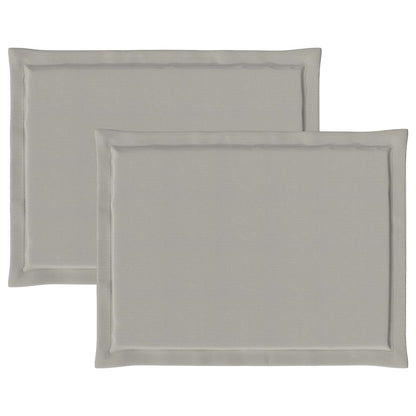 Cuscini per Seduta 2 pcs Grigio Chiaro 47 x 36 x 2 cm | homemem39
