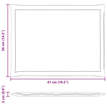 Cuscini per Seduta 2 pcs Grigio Chiaro 47 x 36 x 2 cm | homemem39