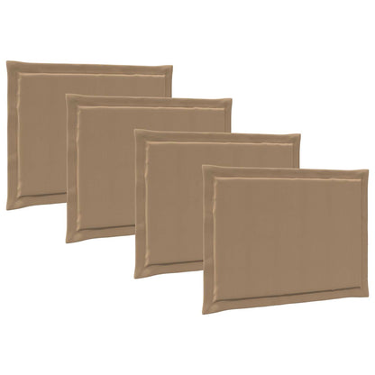 Cuscini per Seduta 4 pcs Tortora 47 x 36 x 2 cm Poliestere | homemem39