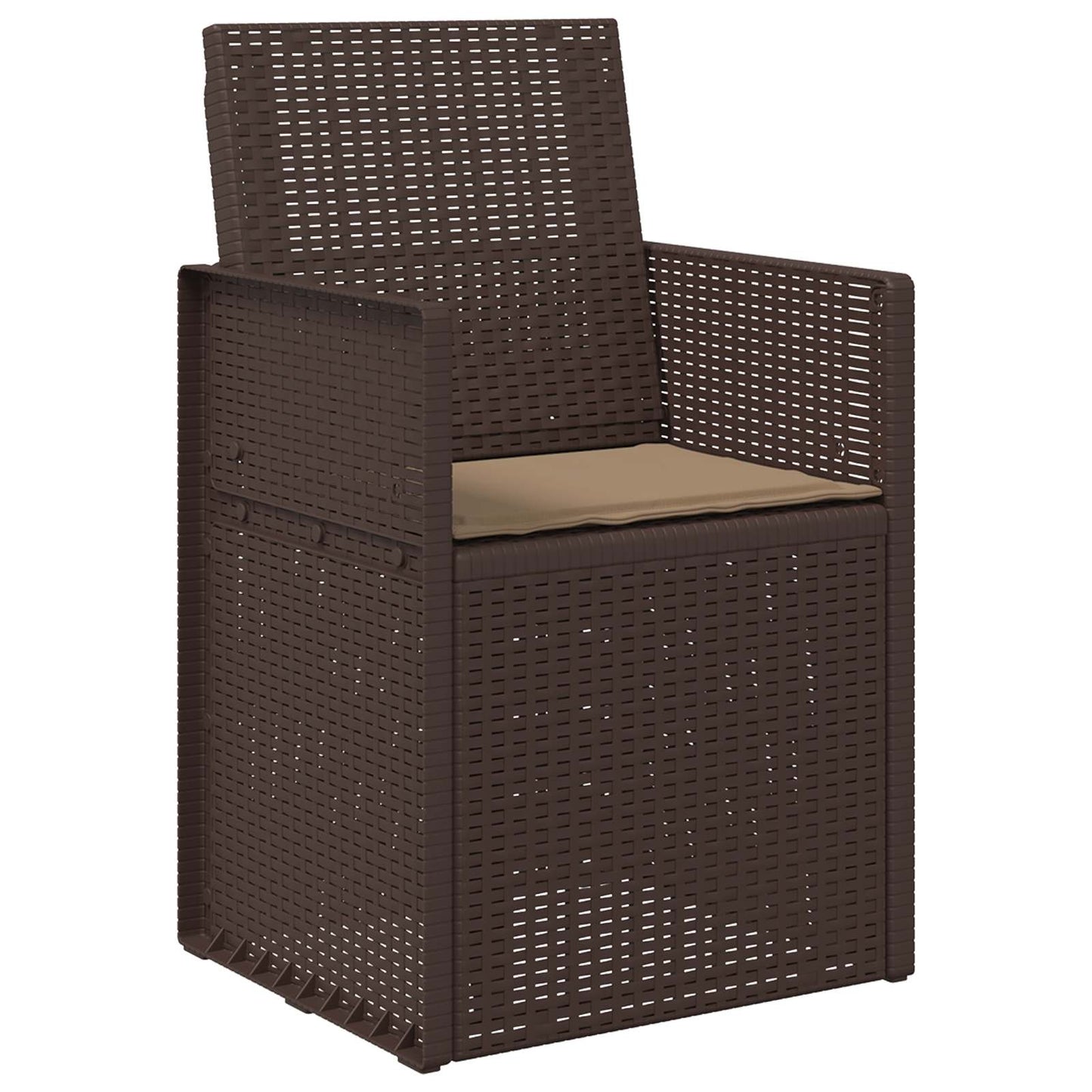 Cuscini per Seduta 4 pcs Tortora 47 x 36 x 2 cm Poliestere | homemem39