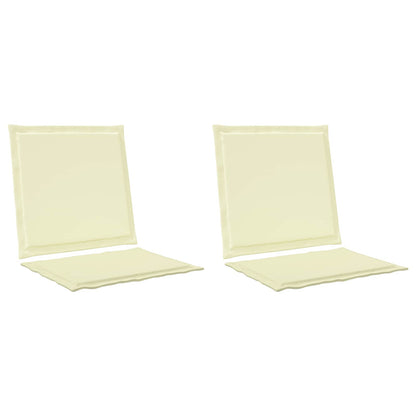 Cuscini per Seduta e Schienale 2 pcs Crema 47 x 45 x 2 cm | homemem39
