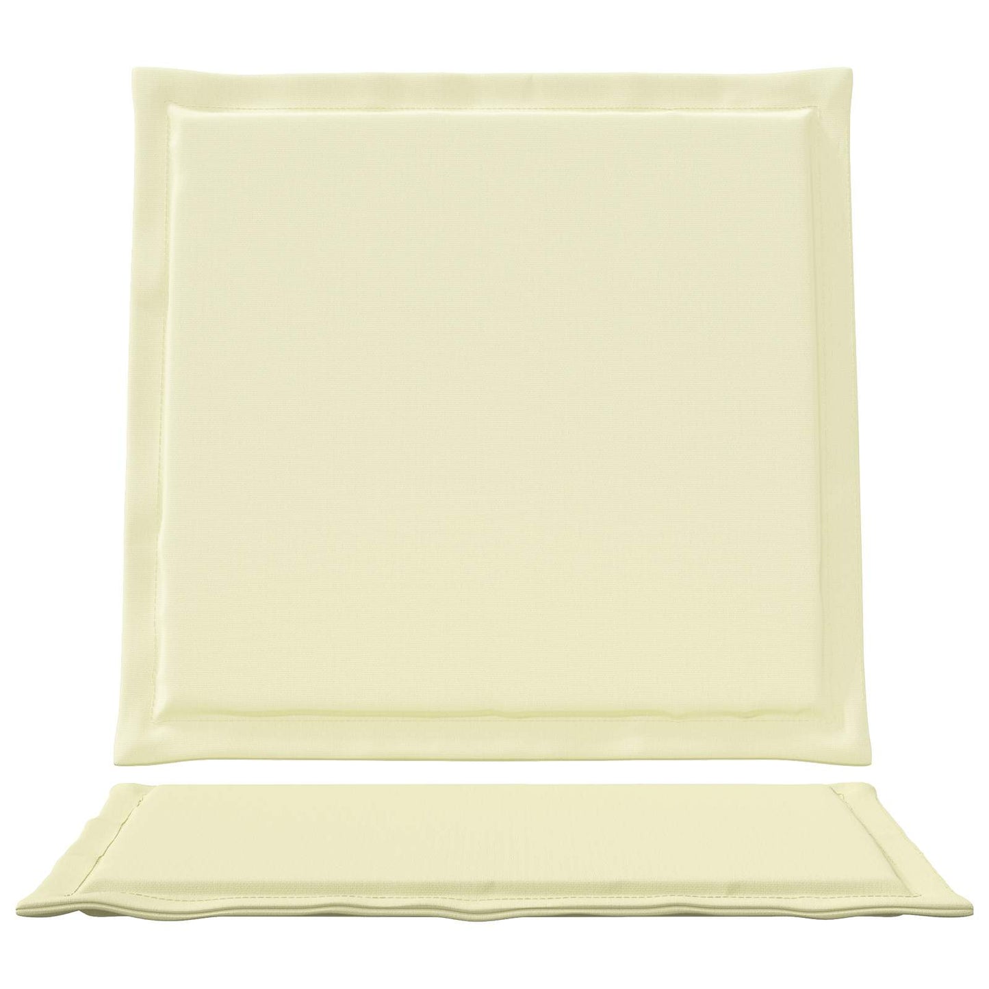 Cuscini per Seduta e Schienale 2 pcs Crema 47 x 45 x 2 cm | homemem39