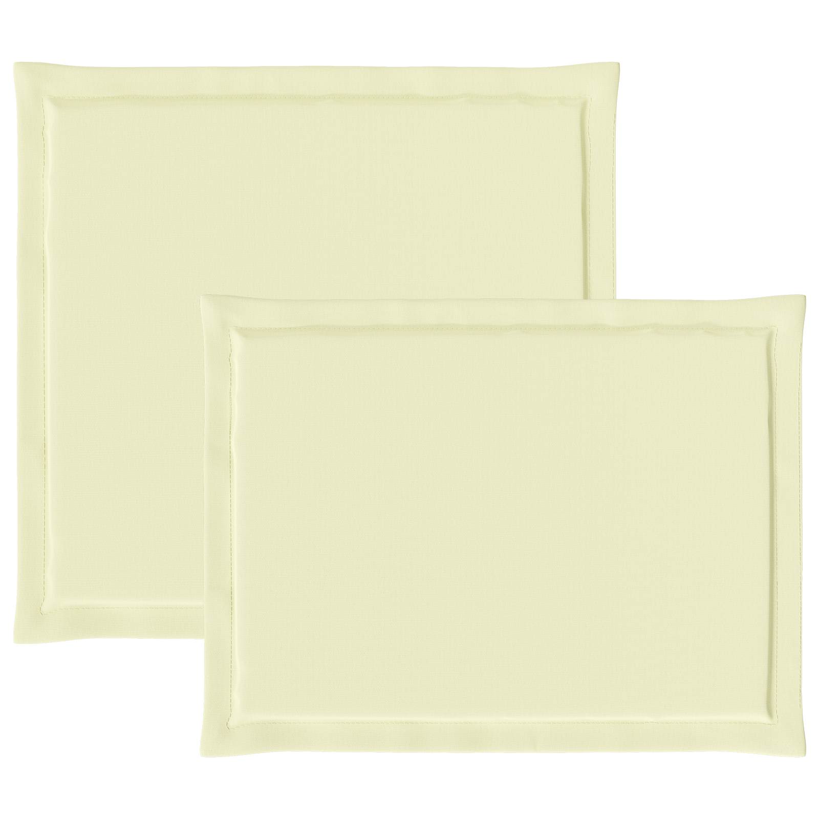 Cuscini per Seduta e Schienale 2 pcs Crema 47 x 45 x 2 cm | homemem39