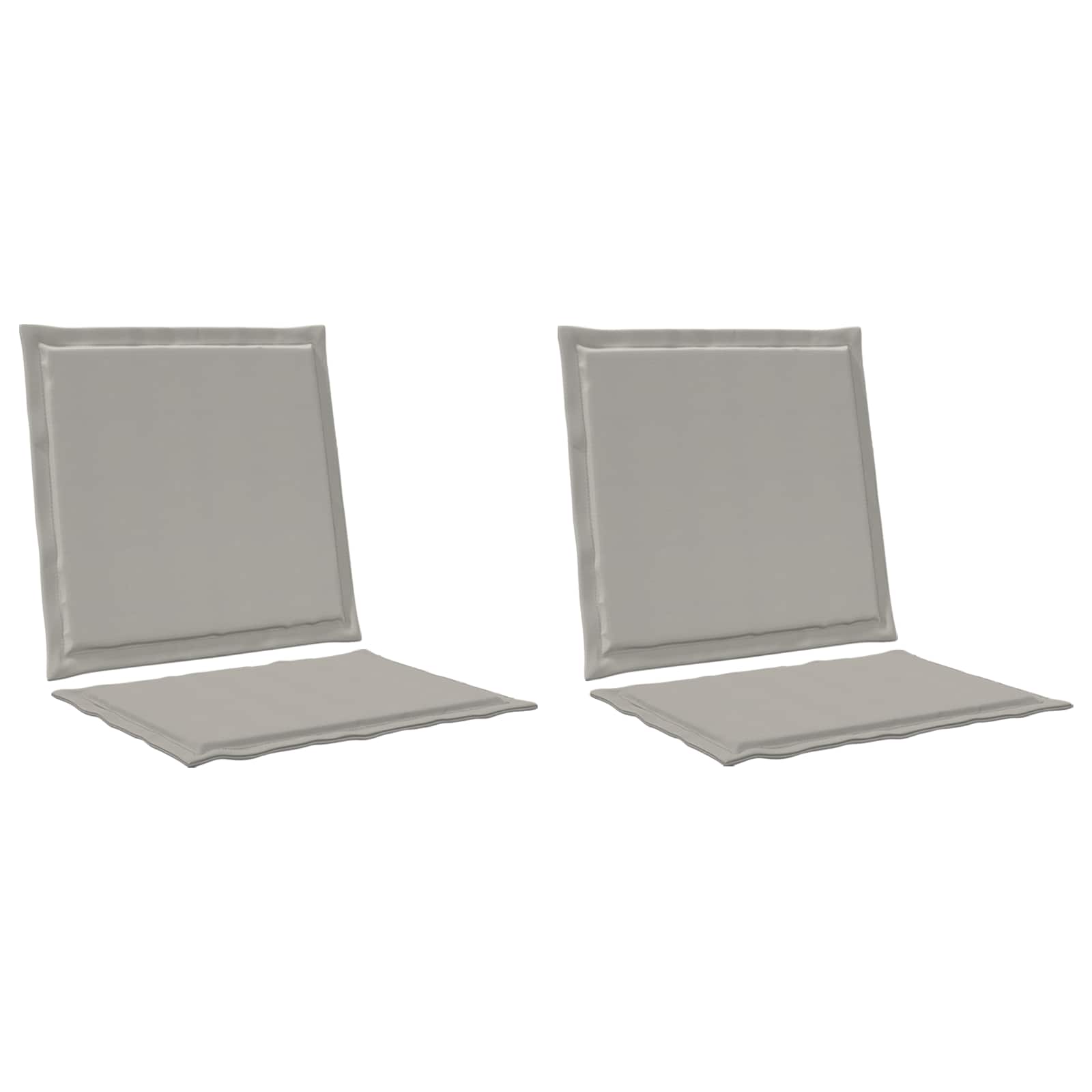 Cuscini per Seduta e Schienale 2 pcs Grigio Chiaro | homemem39