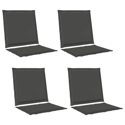 Cuscini per Seduta e Schienale 4 pcs Antracite 47 x 45 x 2 cm | homemem39