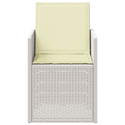 Sedie da pranzo da giardino 2 pcs Bianco e Crema PP | homemem39
