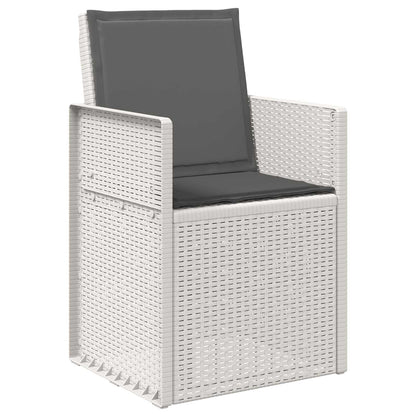 Sedie da pranzo da giardino 2 pcs Bianco e Antracite PP | homemem39