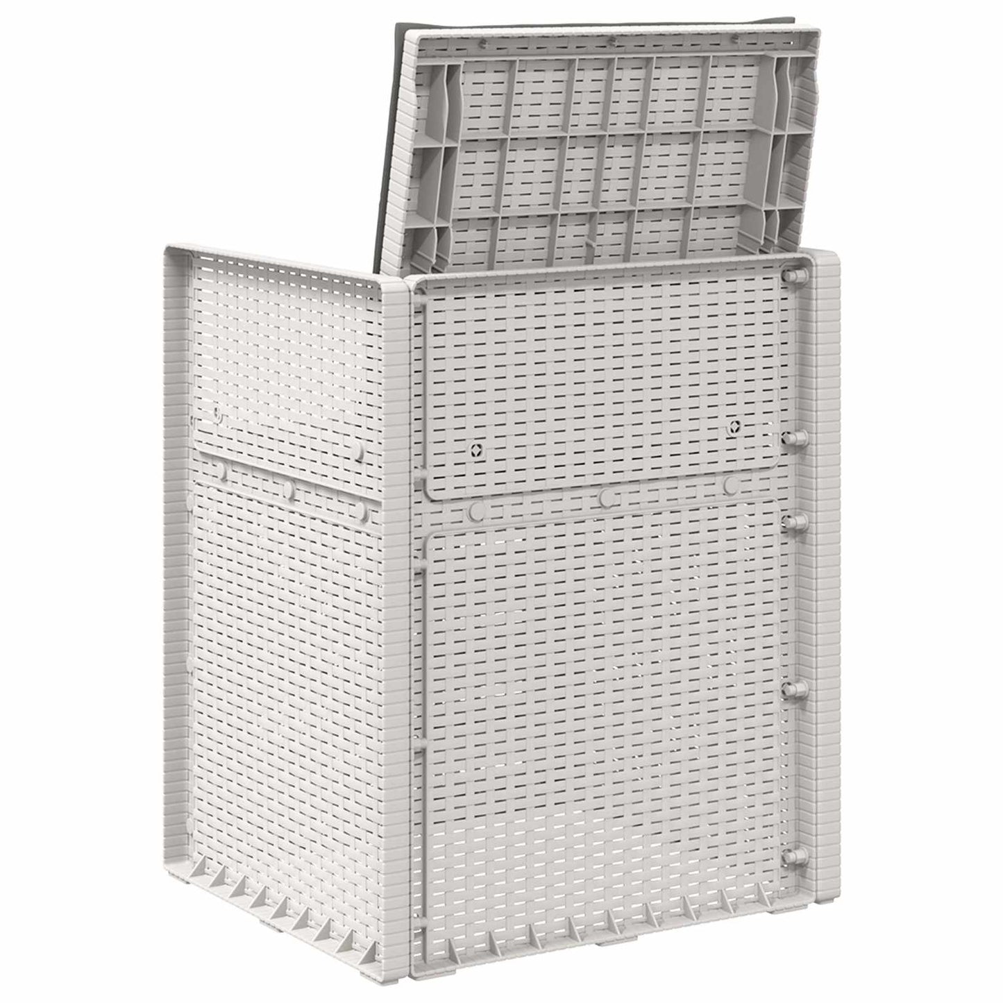 Sedie da pranzo da giardino 2 pcs Bianco e Antracite PP | homemem39
