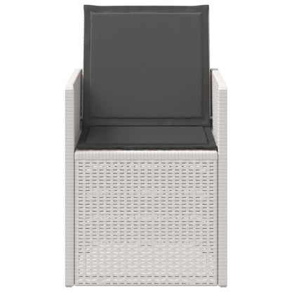Sedie da pranzo da giardino 2 pcs Bianco e Antracite PP | homemem39
