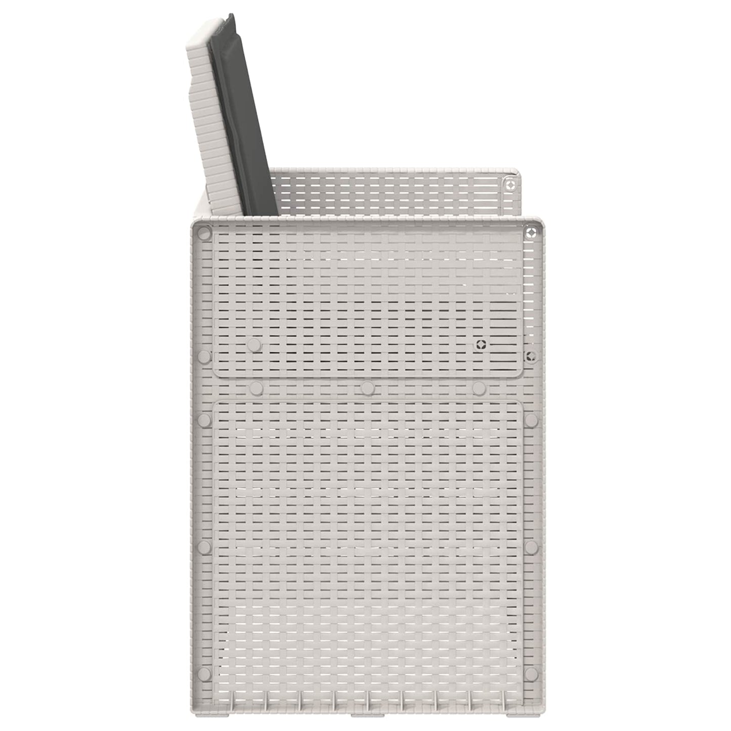 Sedie da pranzo da giardino 2 pcs Bianco e Antracite PP | homemem39