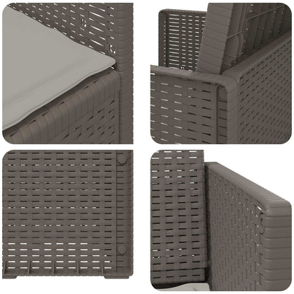 Sedie da pranzo da giardino 2 pcs Grigio Chiaro PP | homemem39