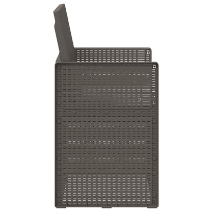 Sedie da pranzo da giardino 2 pcs Grigio Chiaro PP