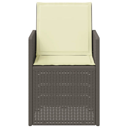 Sedie da pranzo da giardino 2 pcs Grigio chiaro e panna PP | homemem39