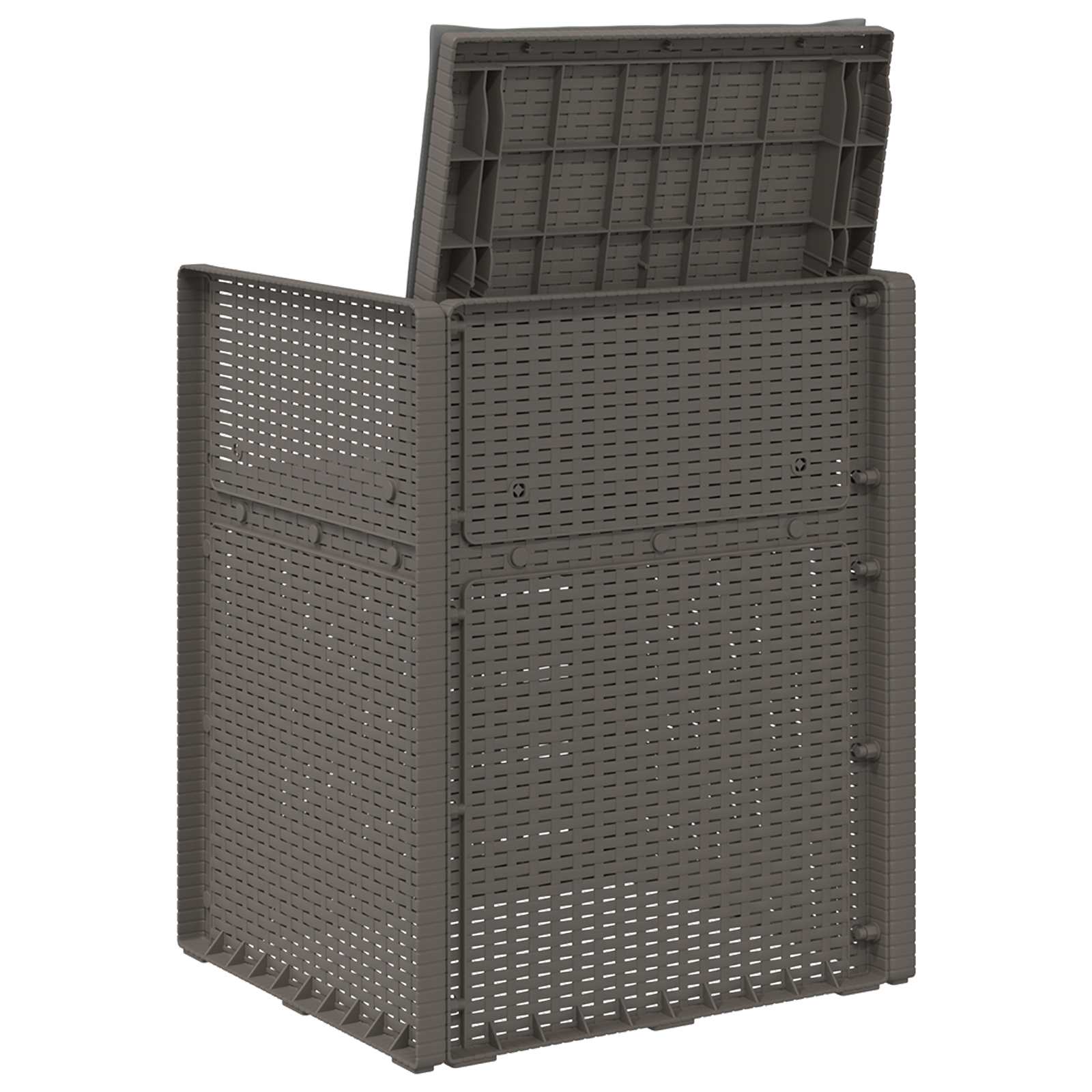 Sedie da pranzo da giardino 2 pcs Grigio chiaro e Antracite PP | homemem39