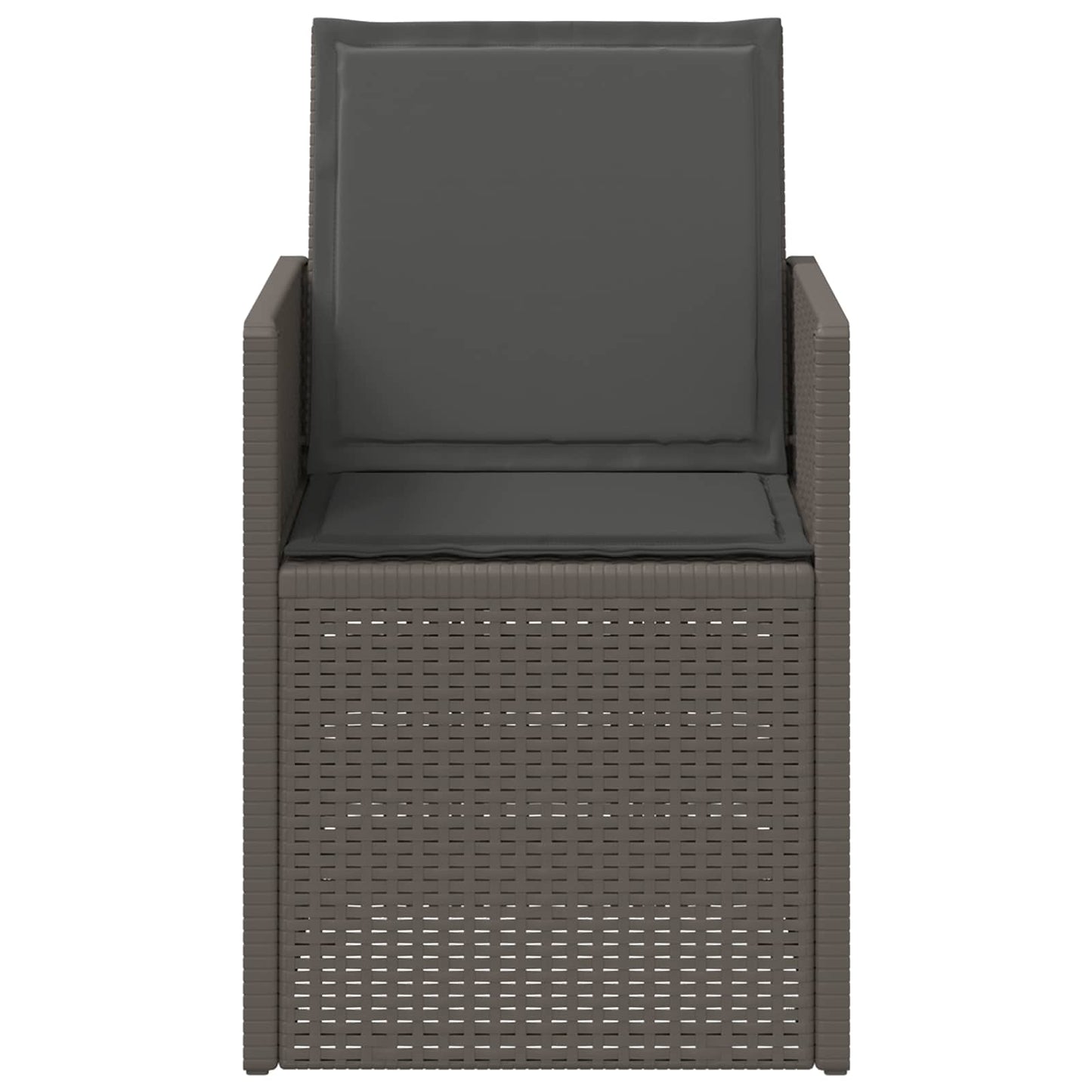 Sedie da pranzo da giardino 2 pcs Grigio chiaro e Antracite PP | homemem39
