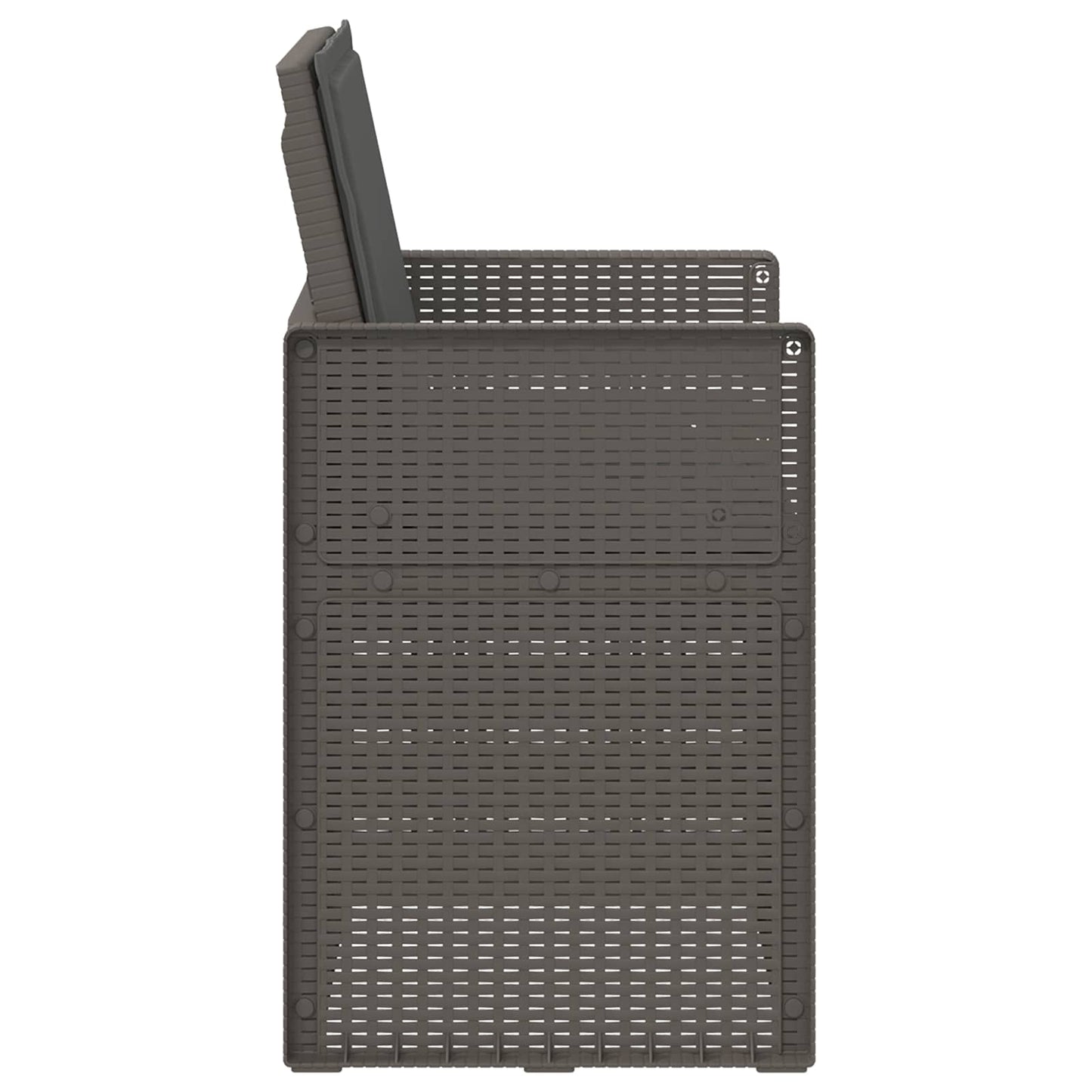 Sedie da pranzo da giardino 2 pcs Grigio chiaro e Antracite PP | homemem39
