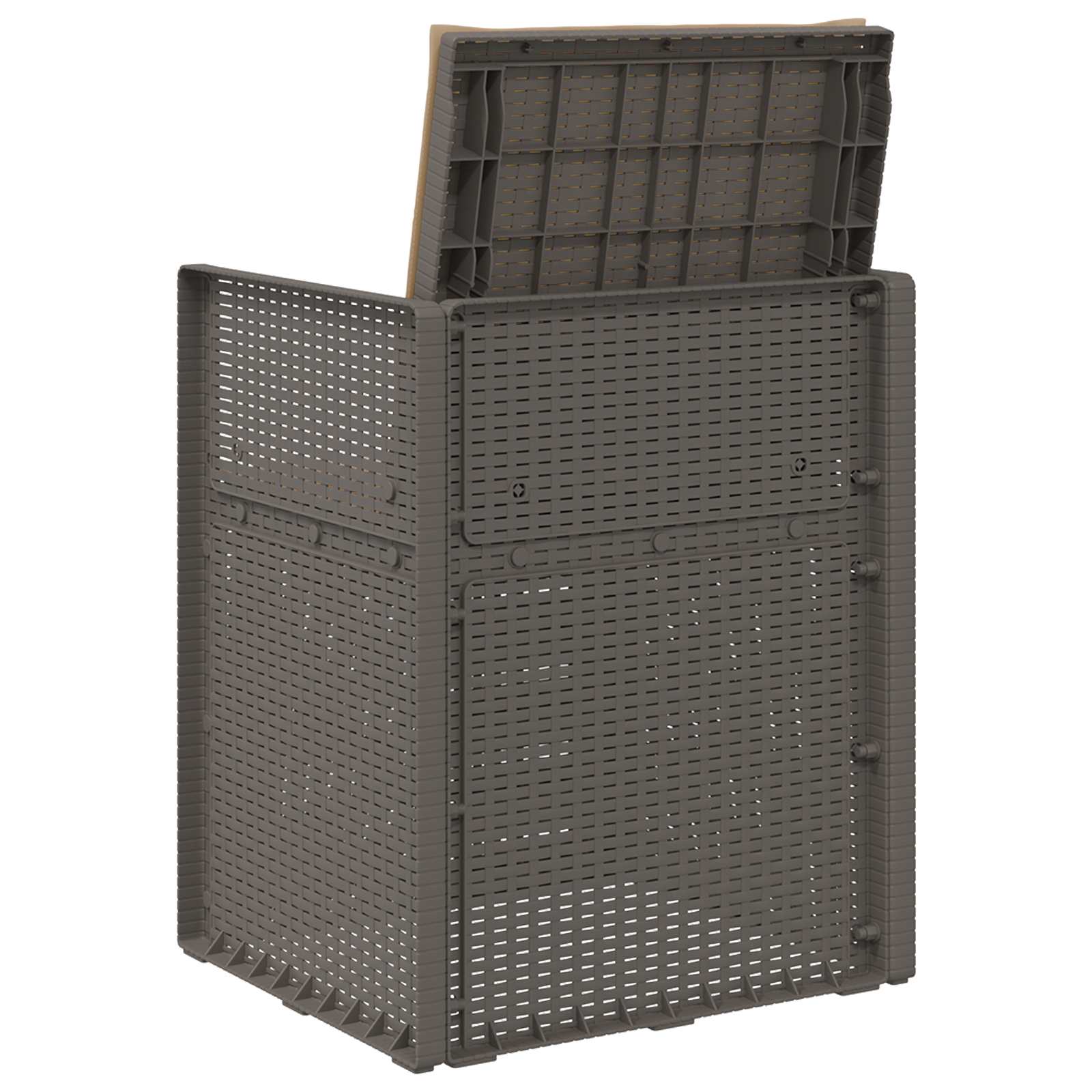 Sedie da pranzo da giardino 2 pcs Grigio chiaro e Tortora PP | homemem39