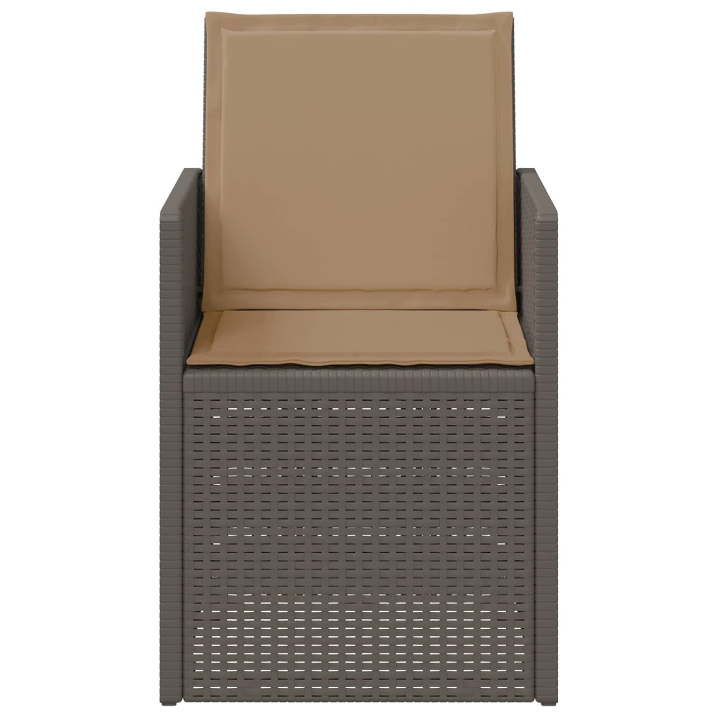 Sedie da pranzo da giardino 2 pcs Grigio chiaro e Tortora PP | homemem39