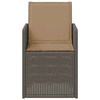 Sedie da pranzo da giardino 2 pcs Grigio chiaro e Tortora PP | homemem39