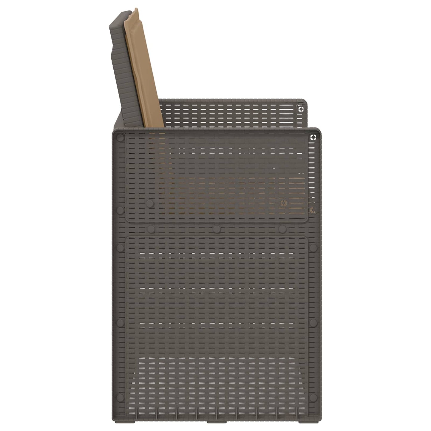 Sedie da pranzo da giardino 2 pcs Grigio chiaro e Tortora PP | homemem39