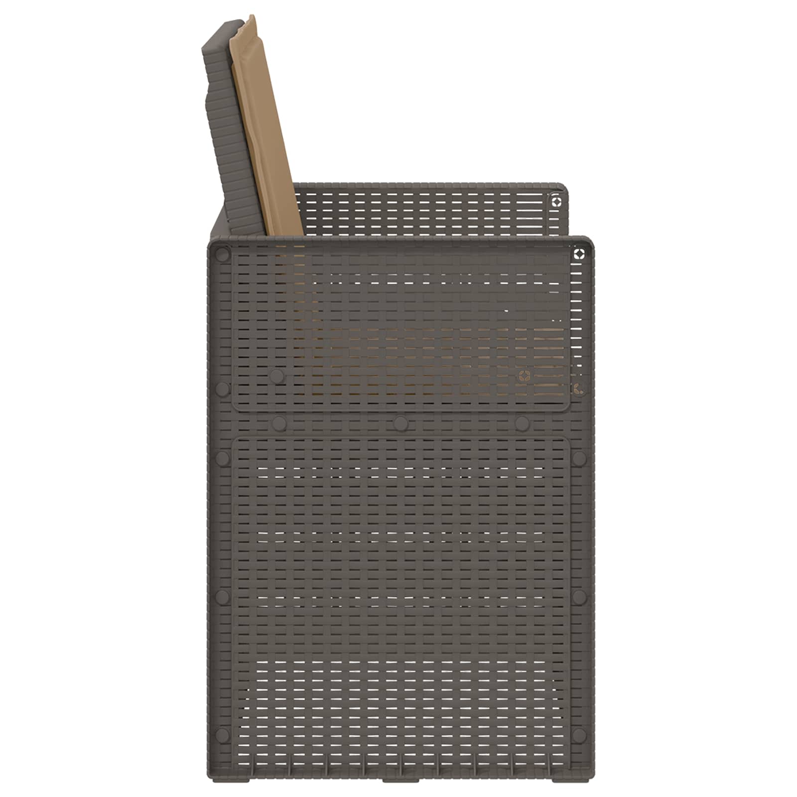 Sedie da pranzo da giardino 2 pcs Grigio chiaro e Tortora PP | homemem39
