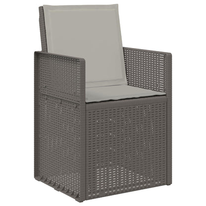 Sedie da pranzo da giardino 2 pcs Grigio Chiaro PP