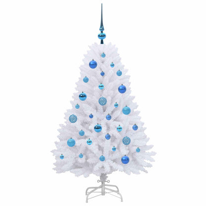 Albero di Natale Artificiale con Rami Pieghevoli Bianco 120 cm