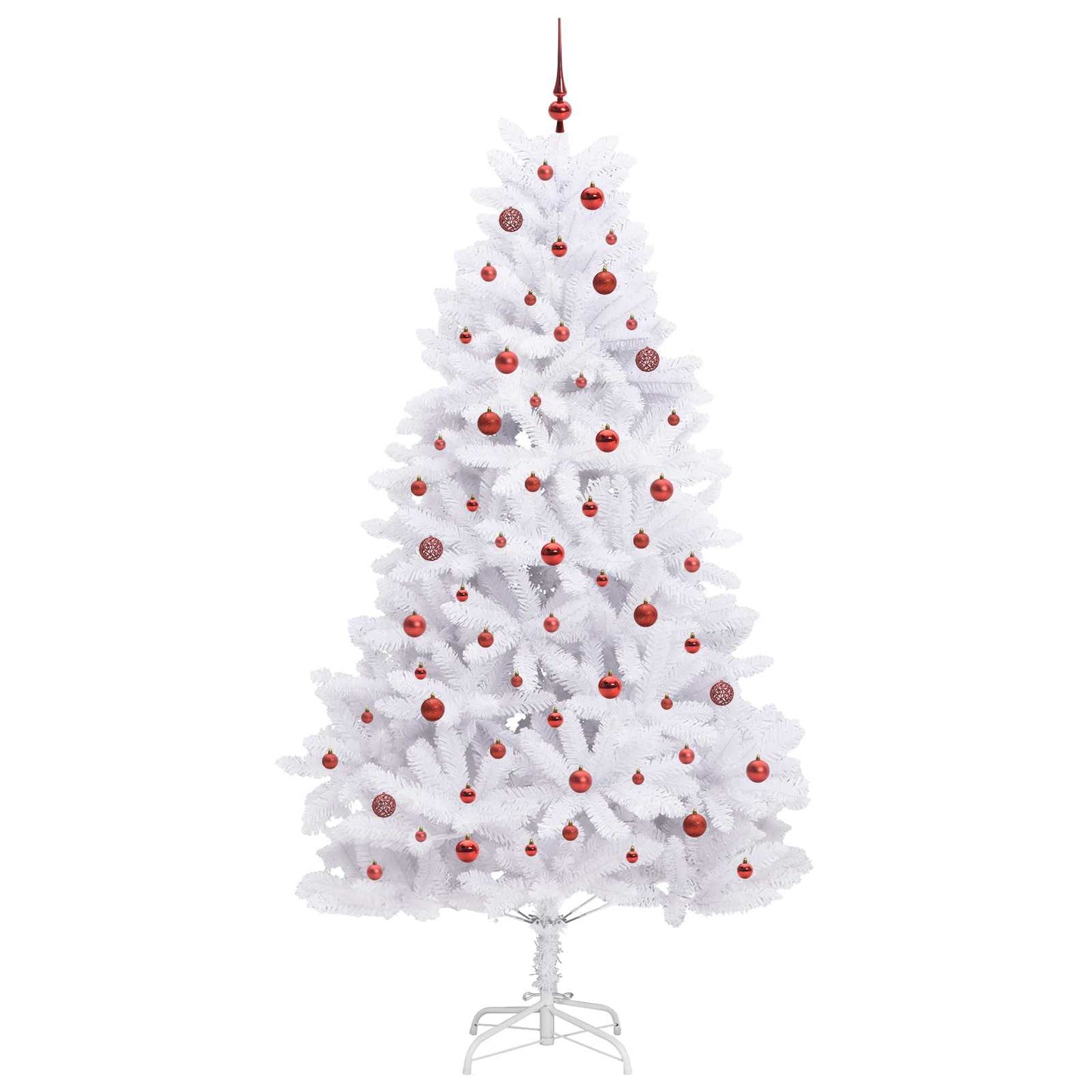 Albero di Natale Artificiale con Rami Pieghevoli Bianco 240 cm