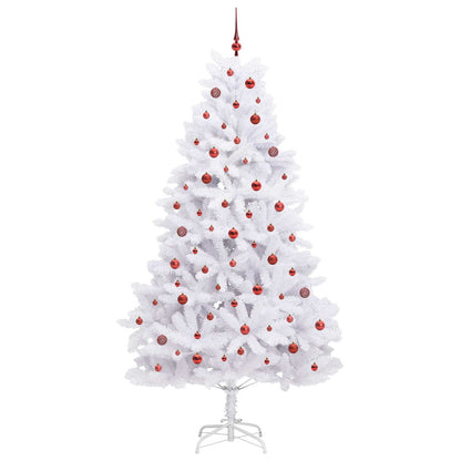 Albero di Natale Artificiale con Rami Pieghevoli Bianco 240 cm