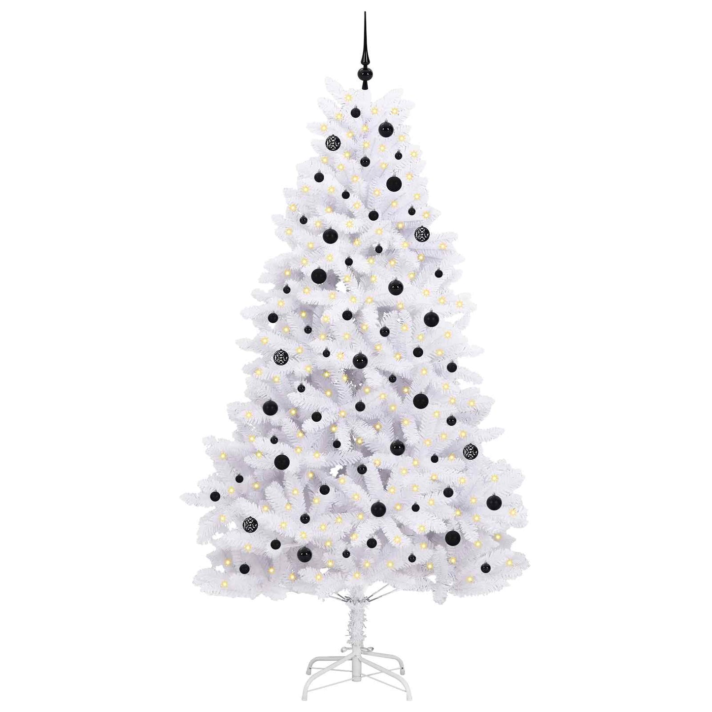 Albero di Natale Artificiale con Rami Pieghevoli Bianco 240 cm