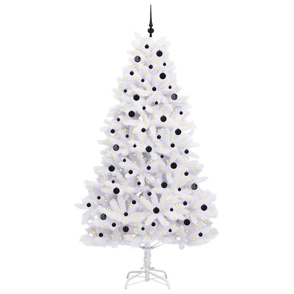 Albero di Natale Artificiale con Rami Pieghevoli Bianco 240 cm